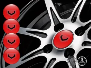 Vossen Gewölbte Sticker Logo Harz-Radplaketten